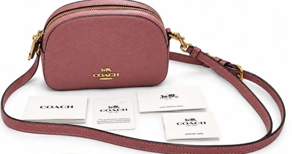 Coach Mini Jamie Camera Bag in Pink Leather